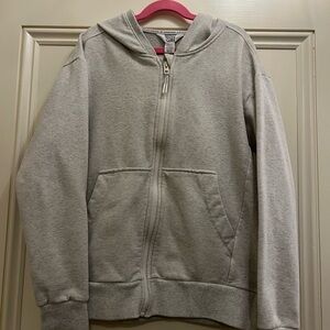 Athleta Girl Gray Zip Up Hoodie Size XL/14